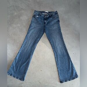 Zara Women's Blue Flare Jeans